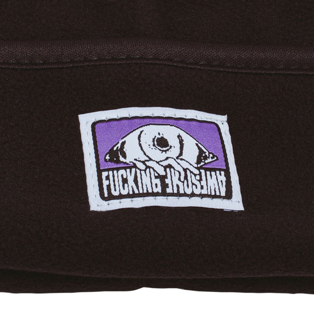 Micro Fleece Eye Patch Beanie - Black - Town City