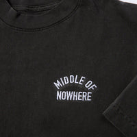 Middle Of Nowhere Embroidered T - Vintage Black - Town City
