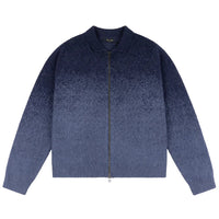 Mohair Double Zip Knit - Midnight Blue - Town City