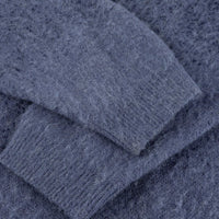 Mohair Double Zip Knit - Midnight Blue - Town City