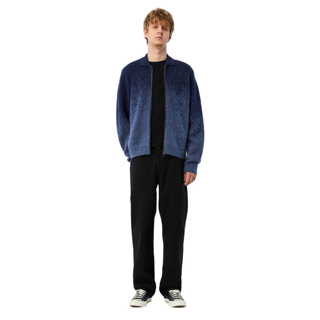Mohair Double Zip Knit - Midnight Blue - Town City