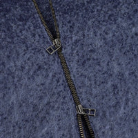 Mohair Double Zip Knit - Midnight Blue - Town City
