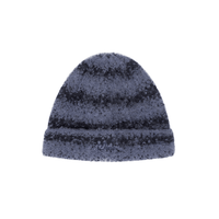 Mohair Striped Beanie - Blue - Town City