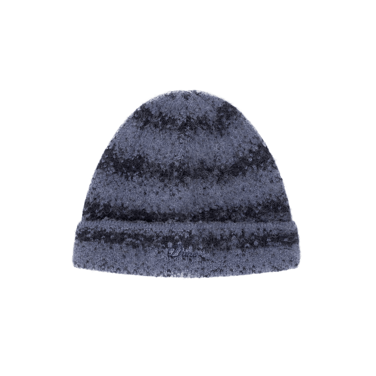 Mohair Striped Beanie - Blue - Town City