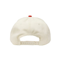 Oval Five Panel Hat - Beige/Red - Town City