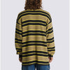 Patton Stripe Long Sleeve Knit Shirt - Gothic Olive Green/Black - Town City