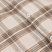 Plaid Flannel Shirt - Beige - Town City