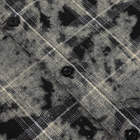 Plaid Flannel Shirt - Bleached Black - Town City