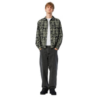 Plaid Flannel Shirt - Bleached Black - Town City