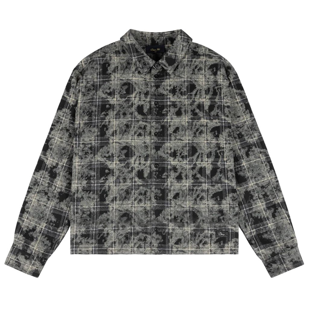 Plaid Flannel Shirt - Bleached Black - Town City