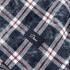 Plaid Flannel Shirt - Bleached Navy - Town City