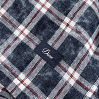 Plaid Flannel Shirt - Bleached Navy - Town City