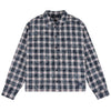 Plaid Flannel Shirt - Bleached Navy - Town City