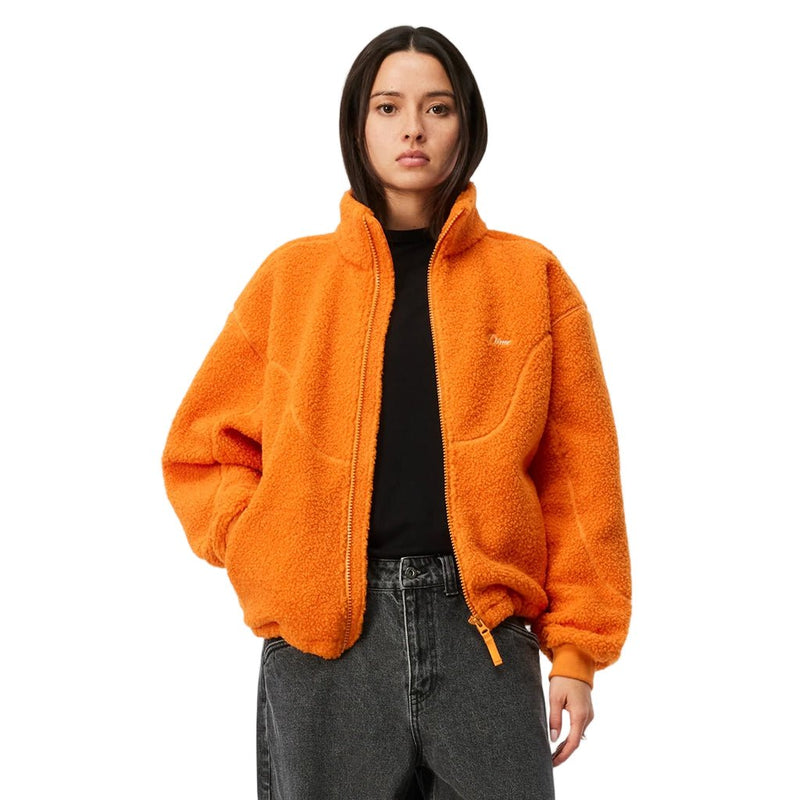 Polar Fleece Sherpa Zip - Orange - Town City