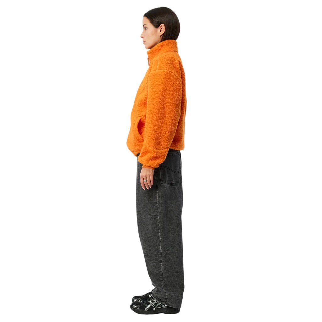 Polar Fleece Sherpa Zip - Orange - Town City
