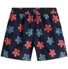 Primary Print Elastic Short 17" - Parisian Night - Town City