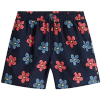 Primary Print Elastic Short 17" - Parisian Night - Town City