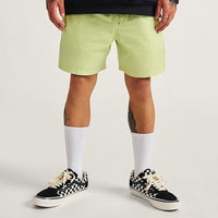 Primary Solid Elastic 17" Boardshorts - Lime Green - Town City