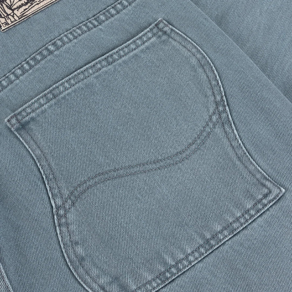 Relaxed Denim Pants - Steel Blue