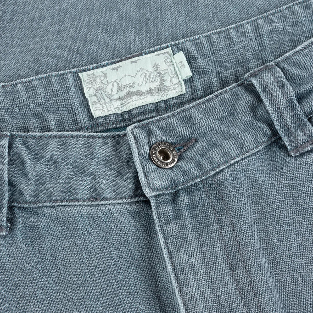 Relaxed Denim Pants - Steel Blue