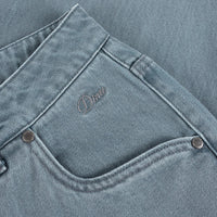 Relaxed Denim Pants - Steel Blue