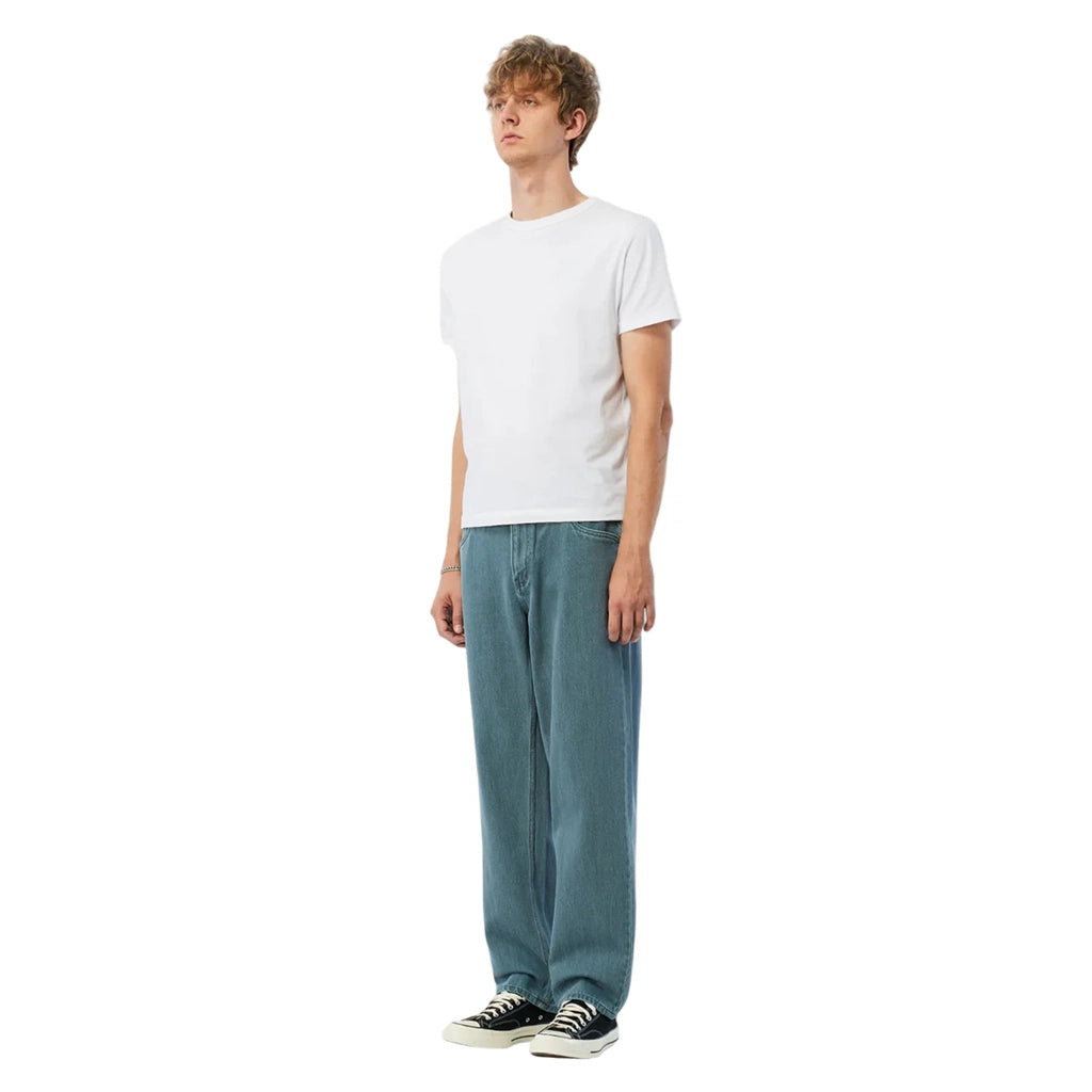 Relaxed Denim Pants - Steel Blue