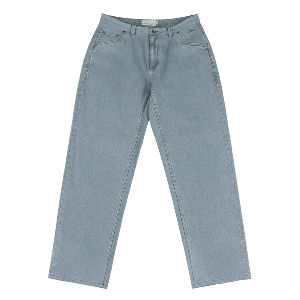 Relaxed Denim Pants - Steel Blue