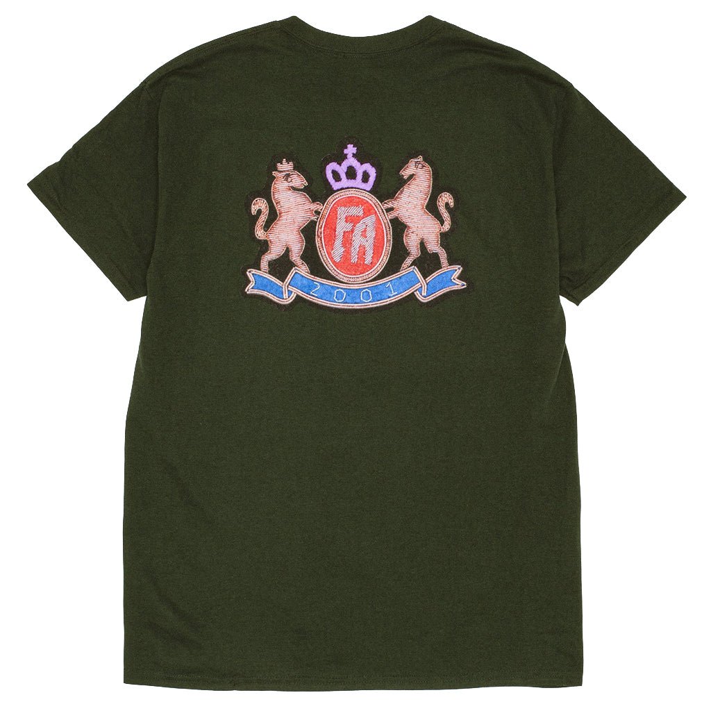 Printed Crest Tee - Forest Green - Town City