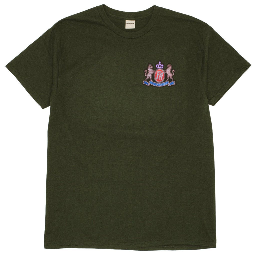 Printed Crest Tee - Forest Green - Town City