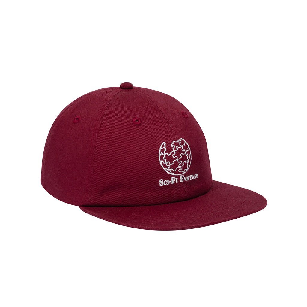 Puzzle Globe Hat - Wine - Town City