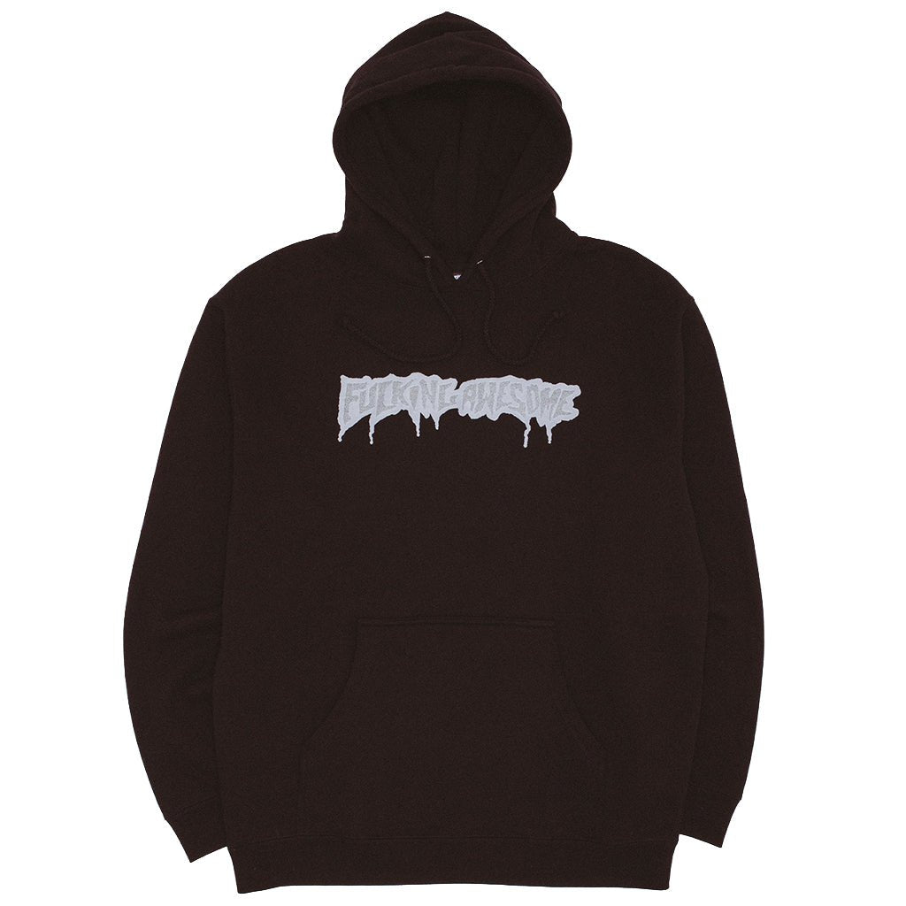 Reflective Drip Logo Hoodie - Black - Town City