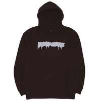 Reflective Drip Logo Hoodie - Black - Town City