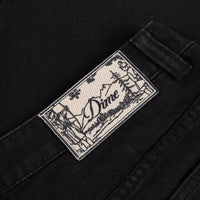 Relaxed Denim Pants - Black - Town City