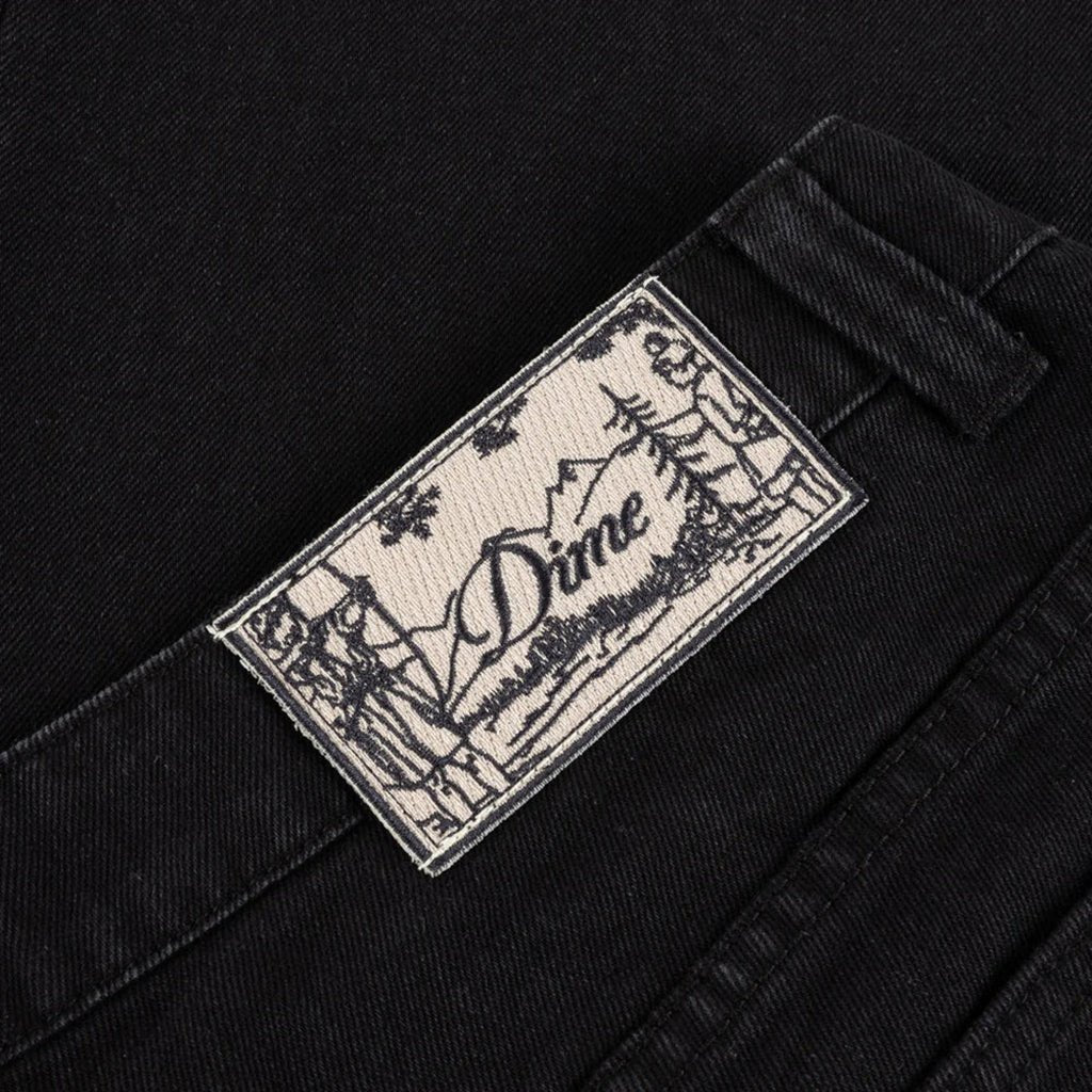 Relaxed Denim Pants - Black - Town City