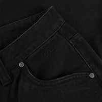 Relaxed Denim Pants - Black - Town City