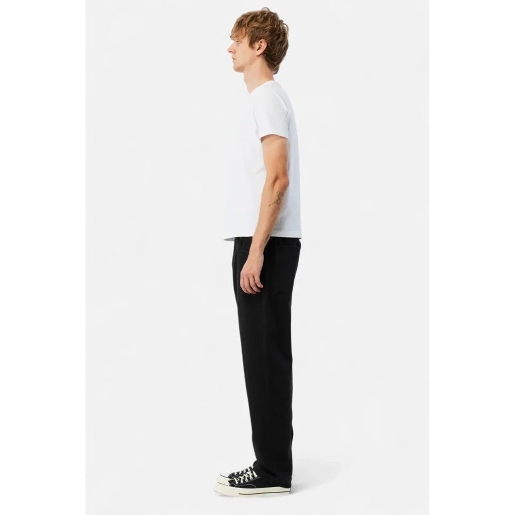 Relaxed Denim Pants - Black - Town City