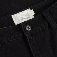 Relaxed Denim Pants - Black - Town City