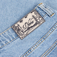 Relaxed Denim Pants - Blue Washed - Town City