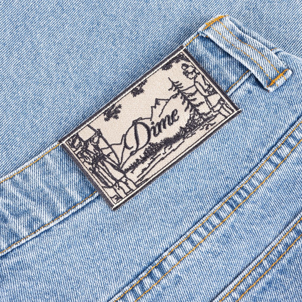 Relaxed Denim Pants - Blue Washed - Town City