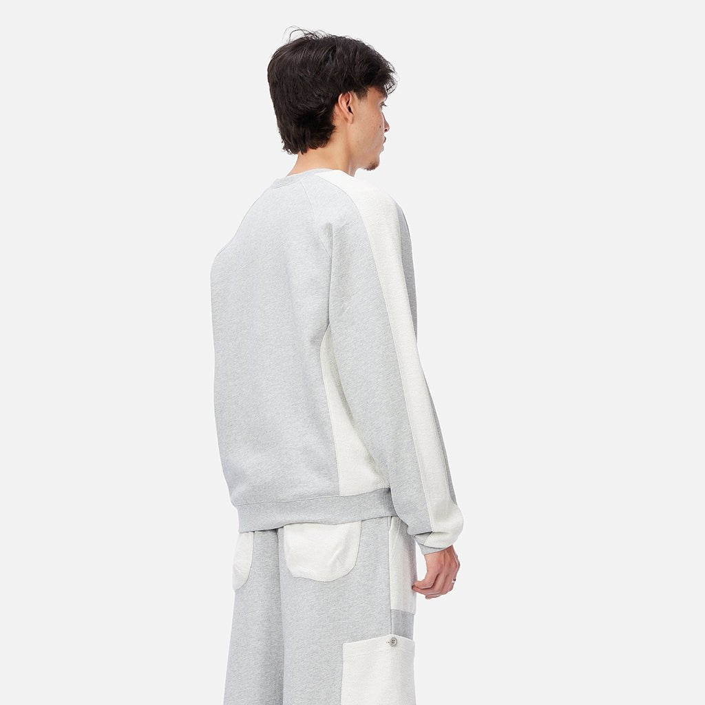 Reversed French Terry Crewneck - Ash - Town City