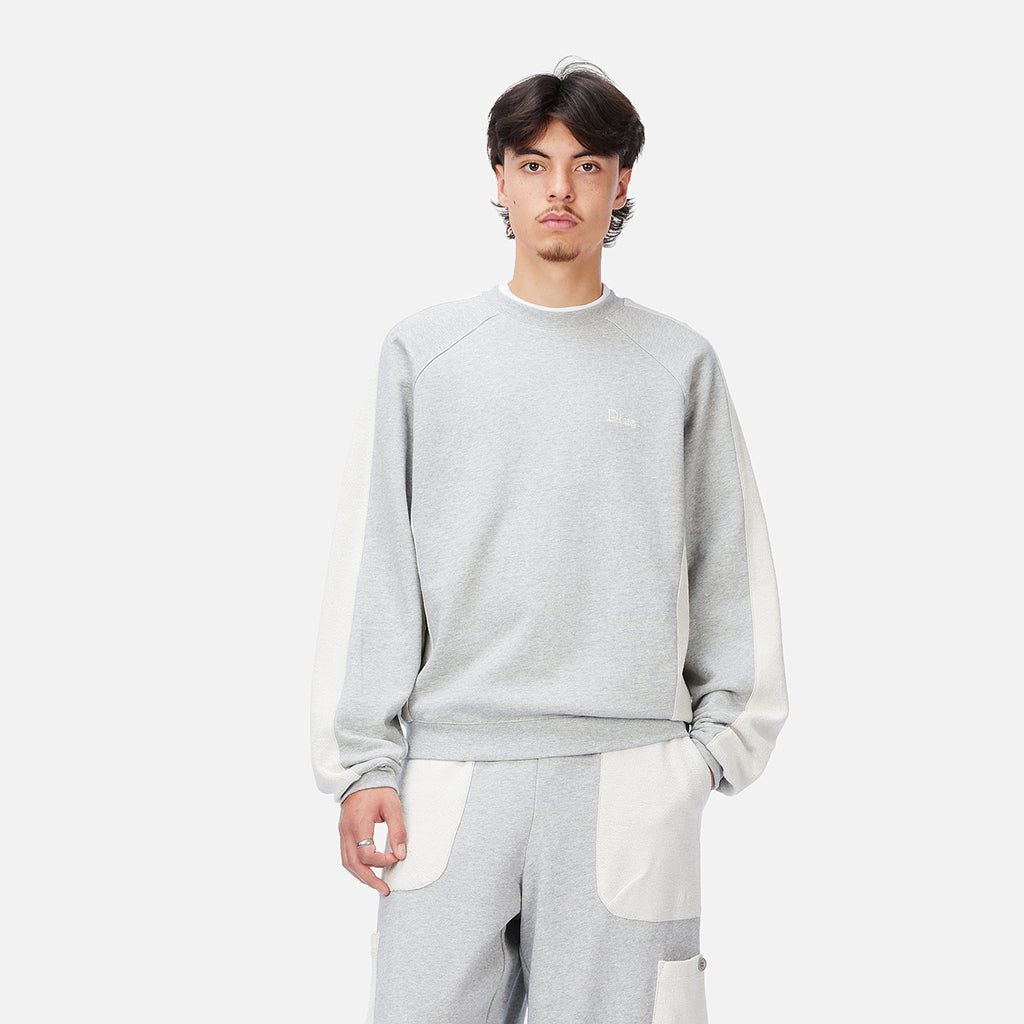 Reversed French Terry Crewneck - Ash - Town City