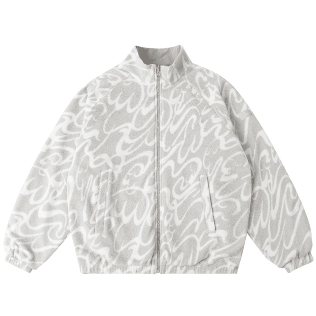 Reversible Chilling Fleece - Granite/Bone - Town City