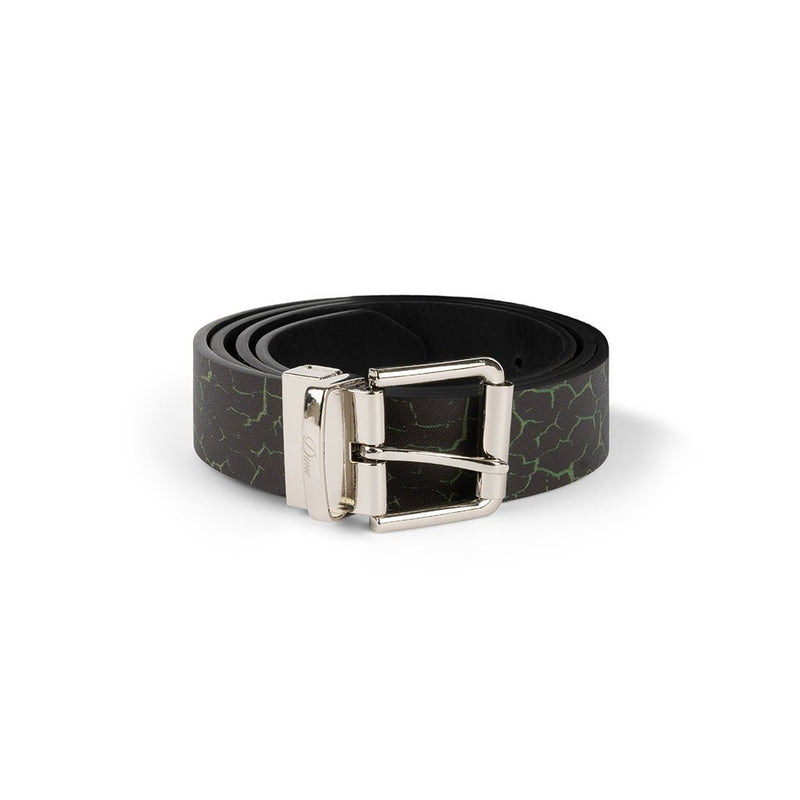 Reversible Leather Belt - Black/Black - Town City