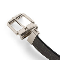 Reversible Leather Belt - Black/Black - Town City
