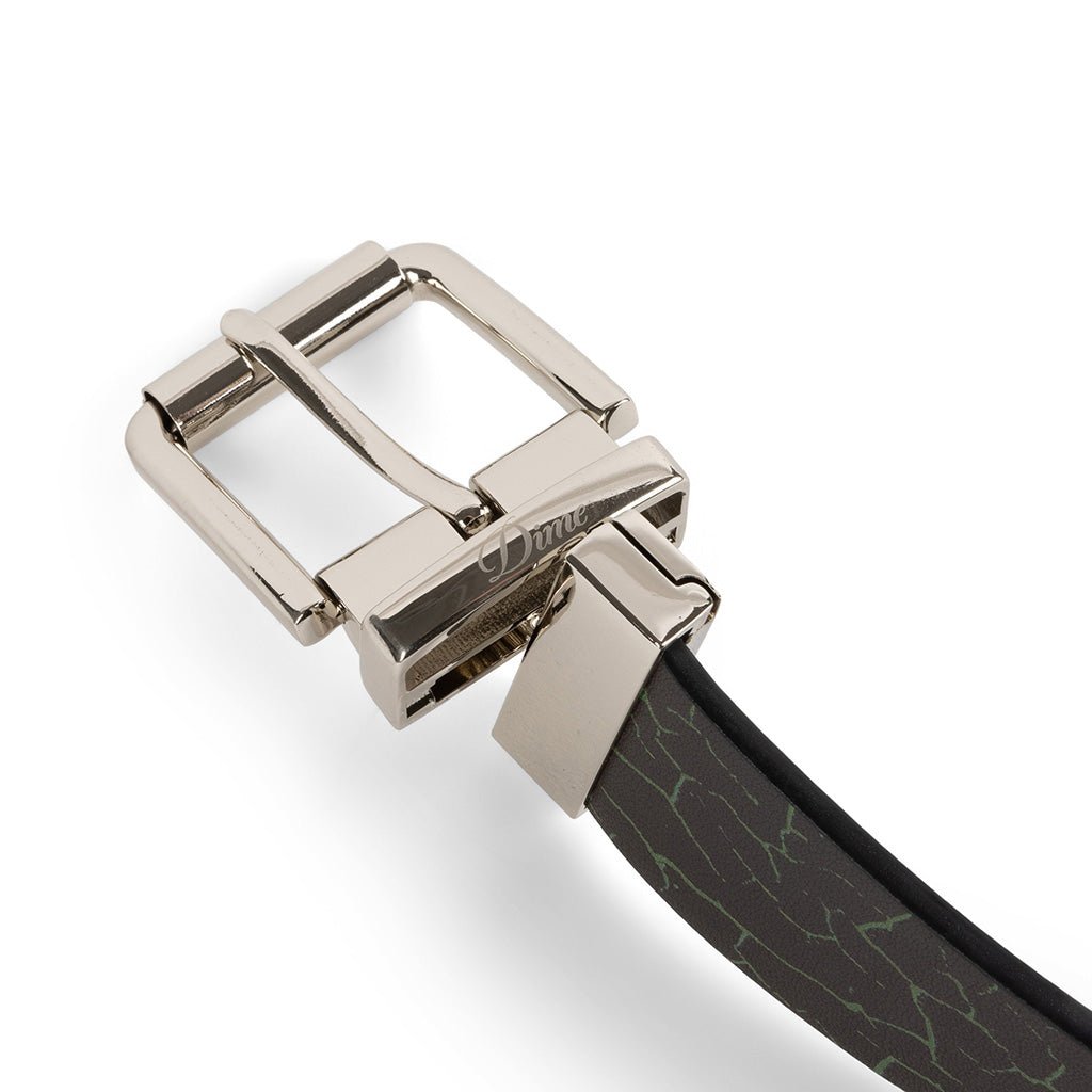 Reversible Leather Belt - Black/Black - Town City