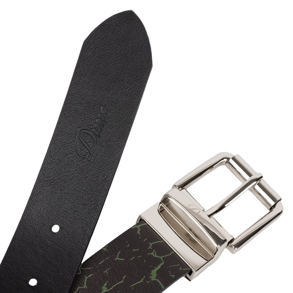 Reversible Leather Belt - Black/Black - Town City