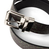 Reversible Leather Belt - Black/Black - Town City