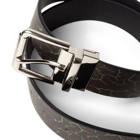 Reversible Leather Belt - Black/Black - Town City