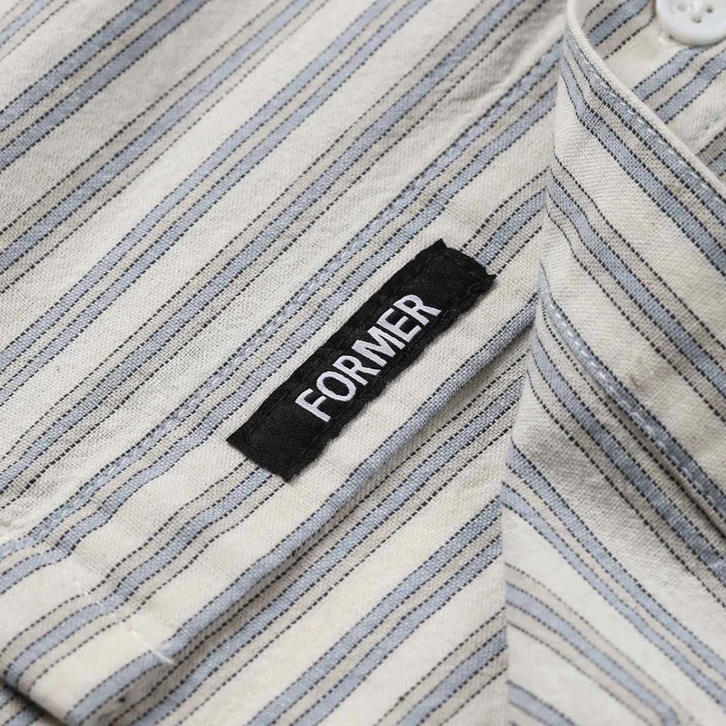 Reynolds Stripe SS Shirt - Bone - Town City