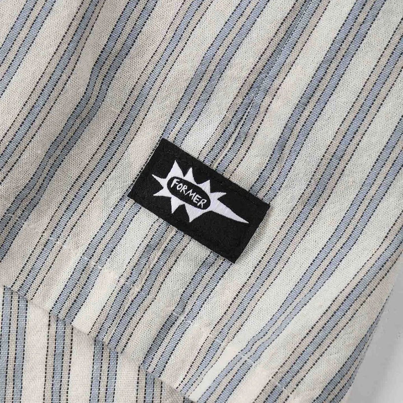 Reynolds Stripe SS Shirt - Bone - Town City